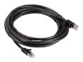 Black Box CAT6A 500MHz UTP PVC Snagless Patch Cable, Black, 14ft, CAT6APCS-014-BK, 38350161, Cables