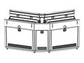 Middle Atlantic ViewPoint Monitoring Console System, 30-Degree, 19d Reverse Wedge, DT34 Desktop, VC-RW3019-DT34, 37030609, Furniture - Miscellaneous Middle Atlantic ViewPoint Monitoring Console System, 30-Degree, 19d Reverse Wedge, DT34 Desktop, VC-RW3019-DT34, 37030609, Furniture - Miscellaneous