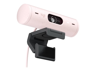 Logitech Brio 500 Full HD 1080p Webcam - Rose, 960-001432, 41518240, WebCams & Accessories Logitech Brio 500 Full HD 1080p Webcam - Rose, 960-001432, 41518240, WebCams & Accessories