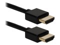 QVS High Speed HDMI M M Ultra HD 4K with Ethernet Thin Flexible Cable, Black, 3ft, HDT-3F, 31505845, Cables