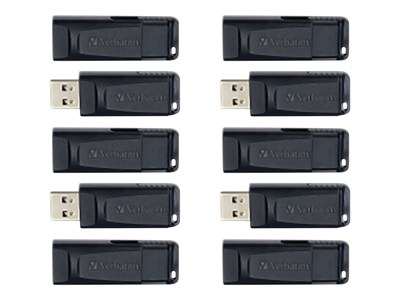 Verbatim 64GB Store ’n’ Go USB Flash Drive, Black, 10-pack, 70895, 41527839, Flash Drives Verbatim 64GB Store ’n’ Go USB Flash Drive, Black, 10-pack, 70895, 41527839, Flash Drives