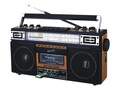 Supersonic 4 Band Radio  Cassette Player, SC-3201BTWOOD                 , 41913866, Portable Stereos