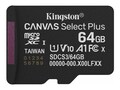 Kingston 64GB Canvas Select Plus UHS-I MicroSD Card, Class 10, SDCS3/64GBSP , 42014486, Memory - Flash Kingston 64GB Canvas Select Plus UHS-I MicroSD Card, Class 10, SDCS3/64GBSP , 42014486, Memory - Flash