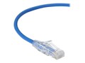 Black Box Slim-Net 28AWG CAT6 250MHz Snagless Patch Cable, Blue, 7ft, C6PC28-BL-07, 33752786, Cables Black Box Slim-Net 28AWG CAT6 250MHz Snagless Patch Cable, Blue, 7ft, C6PC28-BL-07, 33752786, Cables