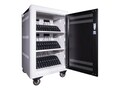 Anywhere Cart Pre-Wired 36 Bay Secure Smart Charging USB Hub Cart, AC-PLUS-T-H65, 41661602, Computer Carts
