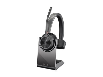 HP Poly Voyager 4310-M Microsoft Teams Certified Headset w  Charge Stand, 77Y93AA, 41715917, Headsets (w/ microphone)