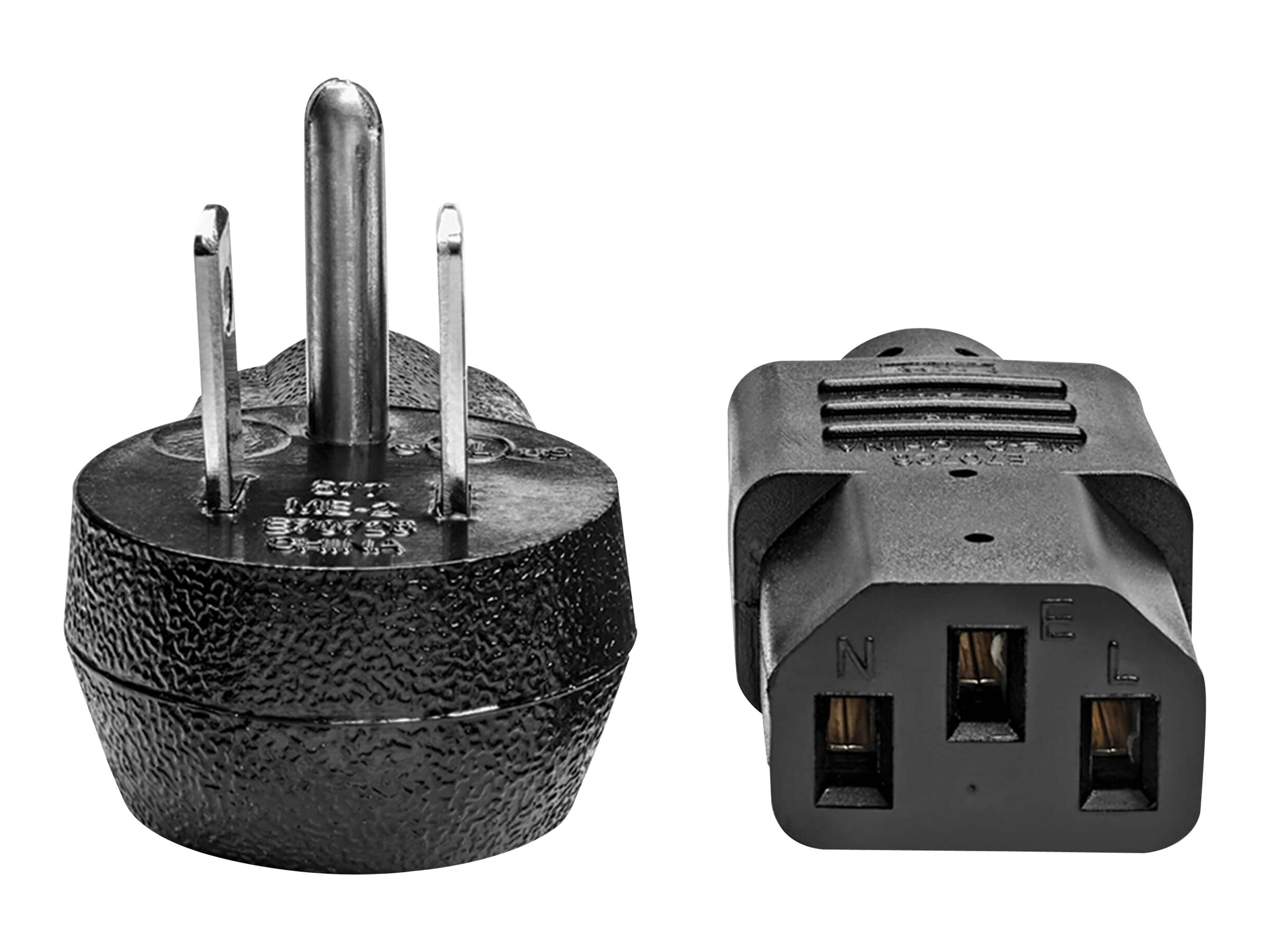 Tripp Lite 2ft Computer Power Cord Cable 5-15P to C13 Heavy Duty 15A 14AWG 2