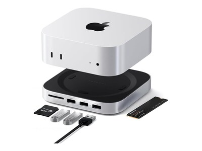 Satechi MAC MINI M4 STAND & HUB WITH S, ST-GNMMES                     , 41938966, Ergonomic Products
