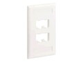 Panduit 4Port WHT Mini Com Classic , CFPL4WHY, 41071637, Premise Wiring Equipment