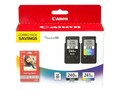 Canon PG-240XL Pigment Black & CL-241XL Color Ink Cartridges w   4 x 6 GP-502 Photo Paper (50 Sheets), 5206B005, 13688625, Ink Cartridges & Ink Refill Kits - OEM