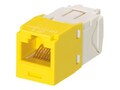 Panduit Mini-Com Cat6 Modular Jack, 8-Position, 8-Wire, Yellow, CJ688TGYL, 10659407, Premise Wiring Equipment