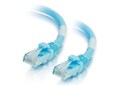 C2G Cat6a Snagless Unshielded (UTP) Network Patch Cable - Aqua, 2ft, 00758, 16194209, Cables