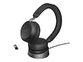 Jabra Evolve2 75 USB-A MS Teams Stereo Headset w Charging Stand - Black, 27599-999-989, 41328002, Headsets (w/ microphone) Jabra Evolve2 75 USB-A MS Teams Stereo Headset w Charging Stand - Black, 27599-999-989, 41328002, Headsets (w/ microphone)