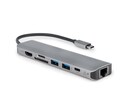 RocStor USB-C MULTIPORT ADAPTERALUMINU, Y10A236-A1, 41364350, Docking Stations & Port Replicators