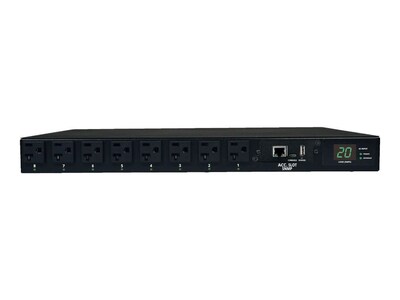 Tripp Lite PDU Switched ATS 120V 20A 5-15 20R (16) Outlet L5-20P Horizontal 1U RM, PDUMH20ATNET, 7479878, Power Distribution Units