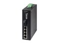 Vivotek 5-Port Industrial PoE+ Switch w 4xFE PoE & 1xFE SC MM, AW-IHT-0501, 31397848, Network Switches