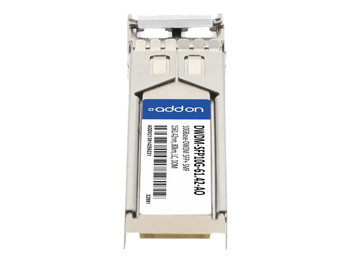 AddOn 10GBase-DWDM SFP+ 1561.42nm 80km LC SM Transceiver (Cisco  DWDM-SFP10G-61.42)