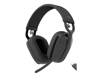 Logitech Zone Vibe Wireless Teams Headset - Graphite , 981-001156, 41527838, Headsets (w/ microphone)