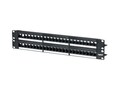 On-Q 48-Port Keystone Rack Mount Patch Panel - Black, WP48RM                        , 42033047, Patch Panels