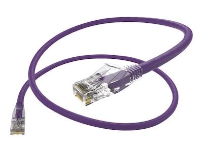 UNC ClearFit Cat6 Patch Cable, Snagless, Purple, 2ft, 10171, 12056853, Cables UNC ClearFit Cat6 Patch Cable, Snagless, Purple, 2ft, 10171, 12056853, Cables