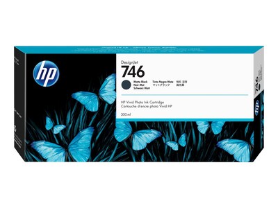 HP 746 (P2V83A) 300ml Matte Black DesignJet Ink Cartridge, P2V83A, 35704235, Ink Cartridges & Ink Refill Kits - OEM