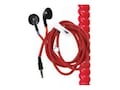 Hamilton No Tangle Foam Earbuds - Red, HBSKB-RED, 41432310, Earphones