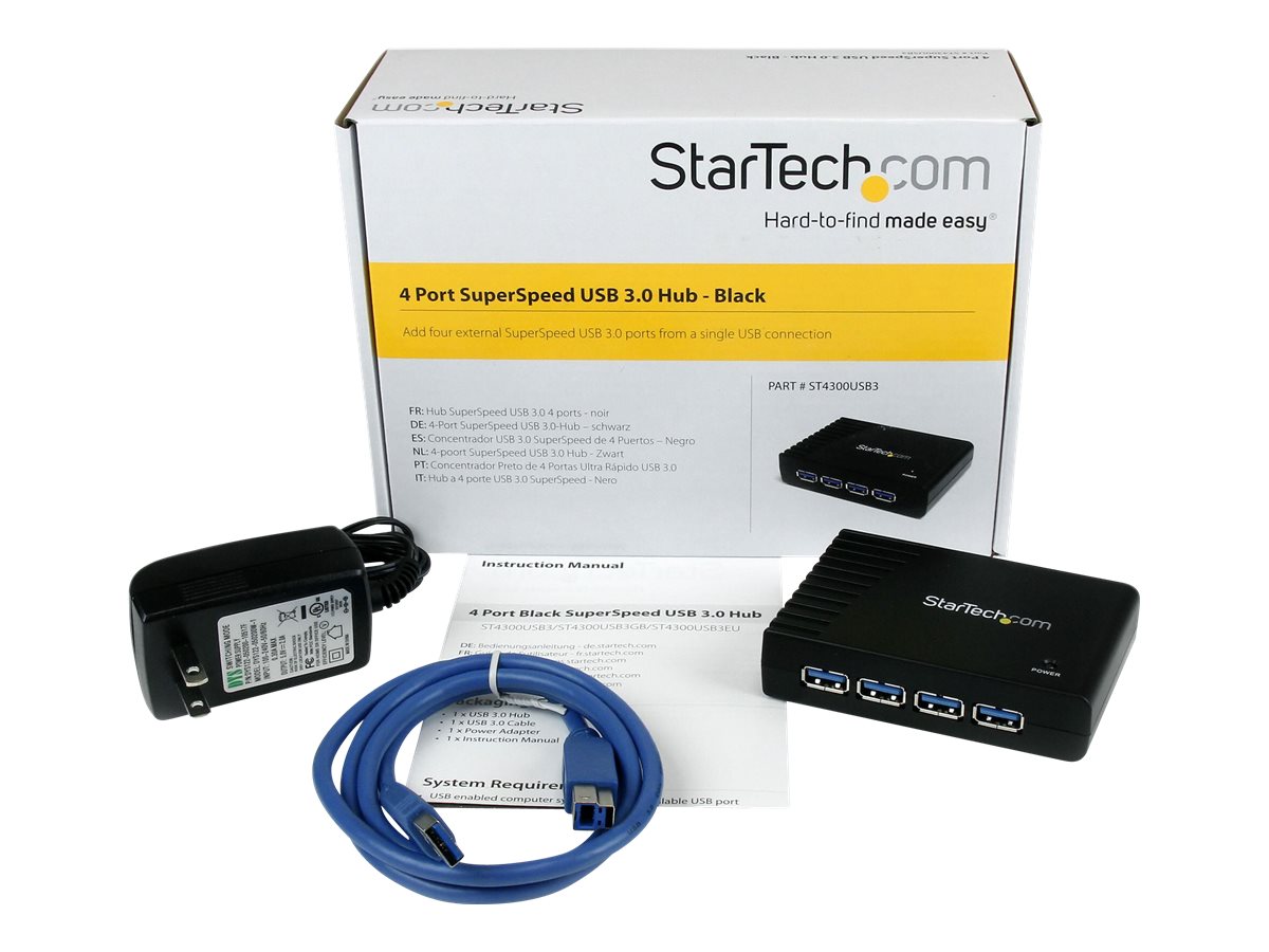 StarTech 7-Port Hub USB2.0 Nero 
