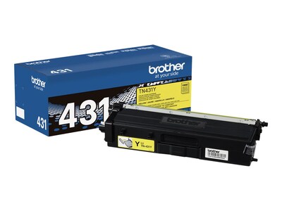 Brother Yellow Standard Yield Toner Cartridge for HL-L8260CDW, HL-L8360CDW, HL-L8360CDWT, MFC-L8610CDW , TN431Y, 33802093, Toner and Imaging Components - OEM