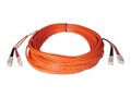 Tripp Lite Fiber Optic Cable, SC-SC, 50 125, Duplex Multimode, 15m, N506-15M, 454640, Cables