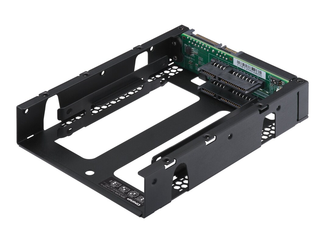 Qnap 3 5 Sata To Dual 2 5 Sata Adapter For Up To 9 5mm 2 5 Qda ar