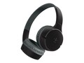 Belkin Wireless Bluetooth On-Ear Headphones for Kids w  Mic - 85db Limit - Black , AUD002BTBKV3                  , 41838020, Headsets (w/ microphone)