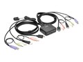 Tripp Lite 2-Port USB HD Cable KVM Switch w  Audio Video, Cables & USB Peripheral Sharing, B032-HUA2, 34088101, KVM Switches
