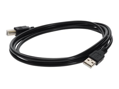 AddOn HP Compatible USB 2.0 Type A to USB 2.0 Type B M M Cable, Black, 6ft, Q6264A-AO, 35771201, Cables