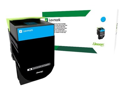 Lexmark Cyan 801XC Extra High Yield Return Program Toner Cartridge, 80C1XC0, 14908933, Toner and Imaging Components - OEM