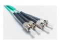 Fiber Cables Direct ST-ST 50 125 OM3 Multimode 10G Plenum Duplex Fiber Patch Cable, 15m, FCDUS374V10788                , 41852281, Cables