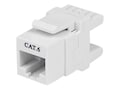 StarTech.com Keystone Jack RJ-45 Ethernet Cat6 180-degree Wall Jack 110 Type White, C6KEY110SWH, 14501412, Premise Wiring Equipment StarTech.com Keystone Jack RJ-45 Ethernet Cat6 180-degree Wall Jack 110 Type White, C6KEY110SWH, 14501412, Premise Wiring Equipment