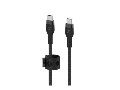 Belkin Boost Charge Pro Flex 60W USB-C to USB-C M M Braided Silicone Cable, 480Mbps, Black, 3m, CAB011BT3MBK, 41341912, Cables Belkin Boost Charge Pro Flex 60W USB-C to USB-C M M Braided Silicone Cable, 480Mbps, Black, 3m, CAB011BT3MBK, 41341912, Cables