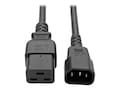 Tripp Lite Heavy Duty Power Cable, C19 to C14, Black, 2ft, P047-002, 9757421, Power Cords Tripp Lite Heavy Duty Power Cable, C19 to C14, Black, 2ft, P047-002, 9757421, Power Cords