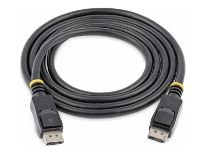 StarTech.com DisplayPort 1.2 M M 4K Cable with Latches, Black, 0.5m, DISPL50CM, 37193213, Cables