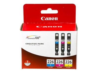 Canon 3-Color CLI-226 Ink Multipack, 4547B005, 13363222, Ink Cartridges & Ink Refill Kits - OEM
