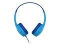 Belkin SoundForm Mini Wired On-Ear Headphones for Kids w  3.5mm Audio Cable, Mic, 85db Limit - Blue, AUD004BTBL, 41588910, Headsets (w/ microphone)