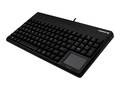 Cherry Keyboard 14 USB with Touchpad US 109 Layout 4 Additional Keys IP 54 Key Field, Black, G86-62401EUADAA, 6612358, Keyboards & Keypads
