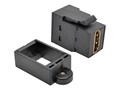 Tripp Lite HDMI All-in-One Keystone Panel Mount Coupler, Black, P164-000-KP-BK, 32134610, Video Converters, Extenders & Splitters