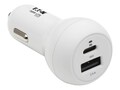 Tripp Lite USB Car Charger W USB C USB a , U280-C02-30W-K, 41331476, Automobile/Airline Power Adapters