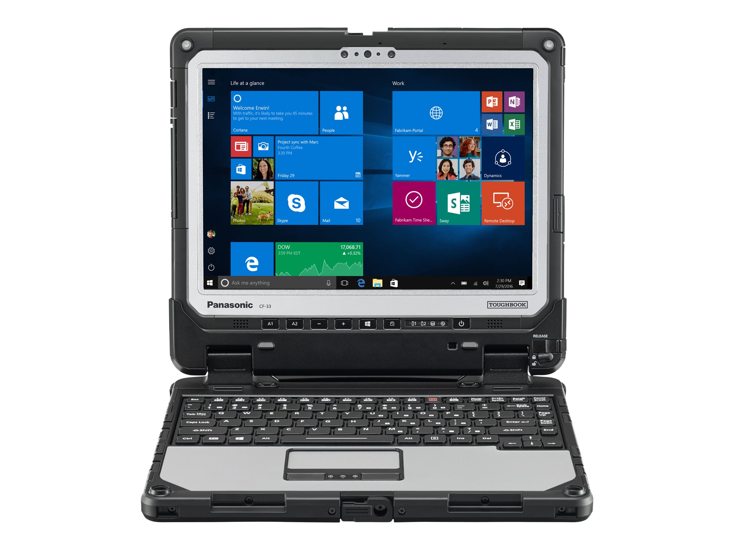 Panasonic Toughbook 33 Core I5 7300u 2 6ghz Vpro 12 Qhd Mt W10p Cf 33lehacvm