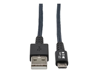 Tripp Lite Heavy-Duty USB 2.0 Type A to USB Micro-B MM Cable with UHMWPE, Gray, U050-006-GY-MAX, 37138231, Cables Tripp Lite Heavy-Duty USB 2.0 Type A to USB Micro-B MM Cable with UHMWPE, Gray, U050-006-GY-MAX, 37138231, Cables
