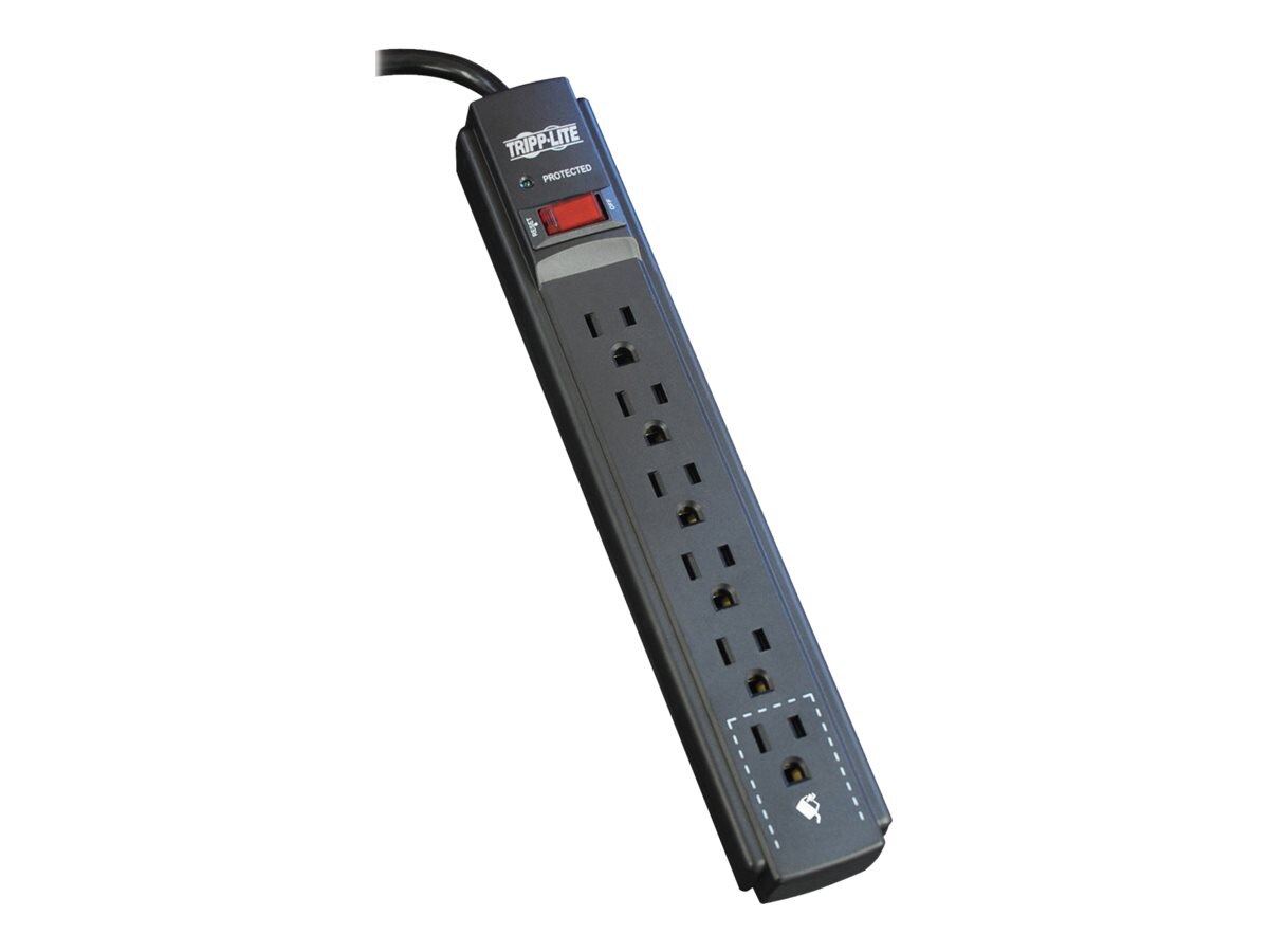 Tripp Lite Protect It! Surge (6) Outlet (Up to 3 Transformers