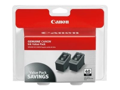Canon Black PG-40 Ink Tank for PIXMA iP1600 iP1700 (Twin Pack), 0615B013, 7428245, Ink Cartridges & Ink Refill Kits - OEM Canon Black PG-40 Ink Tank for PIXMA iP1600 iP1700 (Twin Pack), 0615B013, 7428245, Ink Cartridges & Ink Refill Kits - OEM