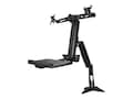 StarTech.com Sit Stand Dual Monitor Arm with Keyboard Tray 24in LCD Adjustable Desk Mount Workstation, ARMSTSCP2, 37162601, Furniture - Miscellaneous