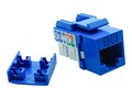 UNC CAT6A UTP Keystone Jack, Blue, KEYC6A-BLU, 20078374, Cables